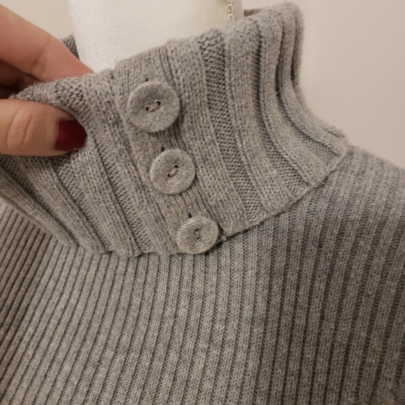 Grey DKNY Turtleneck Sweater Size S - Picture 2 of 3